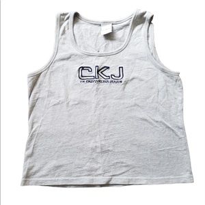 Vintage Calvin Klein Tank | Gray | Size Large